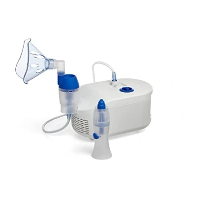 Abbildung von OMRON X102 Total 2 in 1 Inhalationsgerät mit Nasendusche für Kinder und Erwachsene Inhalator zur Behandlung von Atemwegserkrankungen, Allergien sowie Erkältungen