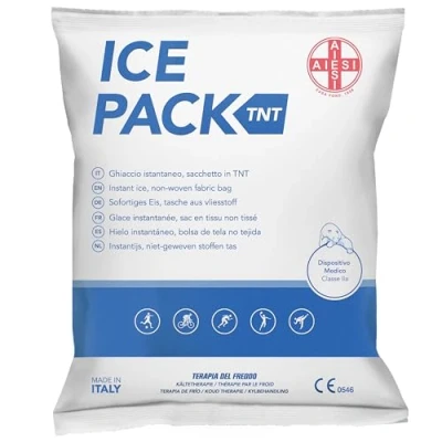 Abbildung von AIESI® Einweg Instant Eis Vliesbeutel 14 x 18 cm ICE PACK TNT (25 Stück), Made in Italy