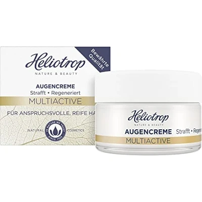 Abbildung von Heliotrop Augencreme für anspruchsvolle, reife Haut, Gesichtspflege mit Hyaluronsäure, Ginkgoextrakt und Ceramiden, Multiactive Augenpflege, 1 x 15 ml WTC: done