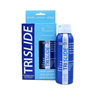 Abbildung von TRISLIDE Anti Chafing Spray, Friction Körperscheuerschutz für Triathlon, Reiben Oberschenkel, Scheuern und Blasenbildung, Bietet Langanhaltenden Komfort Schutz 136 ml