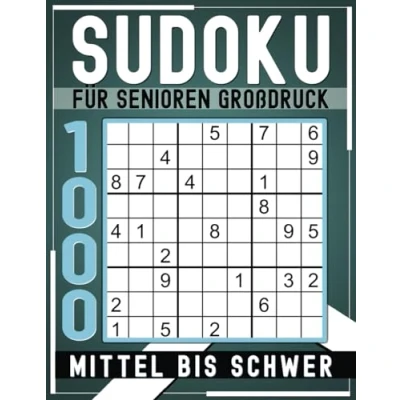 Abbildung von 1000 Sudoku für Senioren Großdruck Mittel Bis Schwer: Rätsel mit Lösungen.