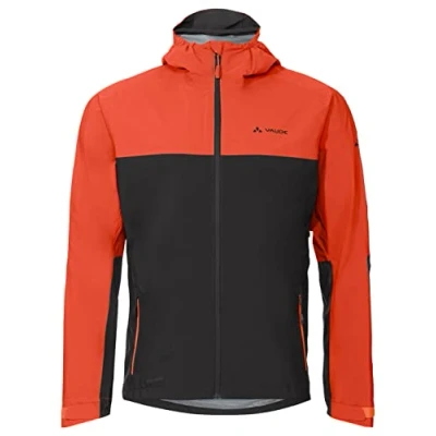 Abbildung von Vaude MOAB Regenjacke / wasserabweisende Jacke, Herren, Größe: Small, Glowing red