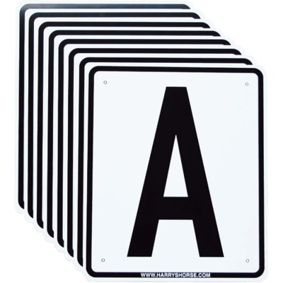 Abbildung von Harry&#039;s Horse Reitplatzbuchstaben 20x40 Weiß 20x40cm