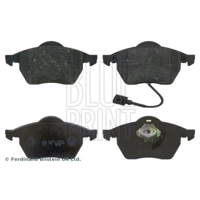 Abbildung von BLUE PRINT ADV184232 Bremsbelagsatz Vorderachse inkl. Verschleißwarnkontakt mit Kolbenclip VOLKSWAGEN: Golf 4, 4 Variant, Polo IV Hatchback
