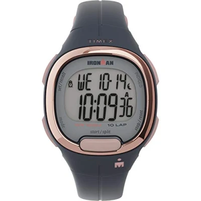 Abbildung von Timex Ironman 33mm Digitaluhr für Damen, schwarzes Kunstharz Armband, TW5M35100