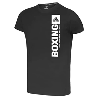 Abbildung von Adidas Unisex Kids Community Vertical Boxing T Shirt, Blackwhite, XL