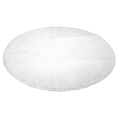 Abbildung von Kinzler J 10001/00 Weiss Badematte, Mikrofaser, 90 cm rund