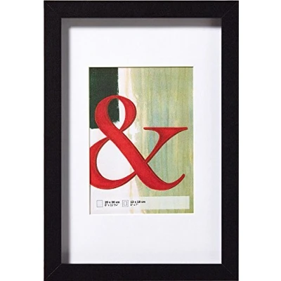 Abbildung von walther design Bilderrahmen schwarz 30 x 40 cm Echtglas Stockholm Holzrahmen EA040B