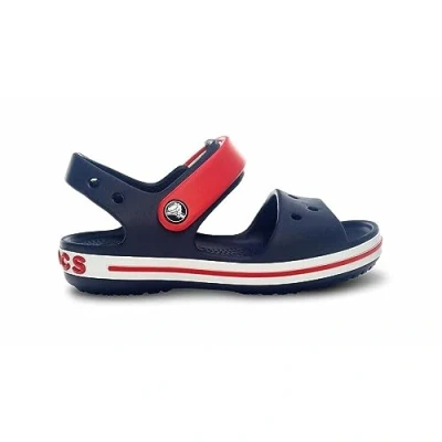 Abbildung von Crocs Unisex Kinder Crocband Kids Sandalen, Marineblau Rot, 19/20 EU