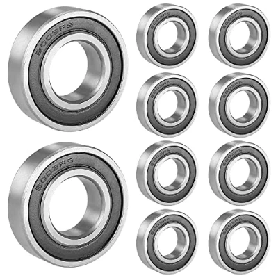 Abbildung von 10 Stück 6003 2RS Kugellager 17 mm x 35 doppelt geschützte Rillenkugellager für DIY, Drehbänke, Motoren, 3D Drucker, Fräsmaschinen, verschiedene mechanische Geräte, etc.