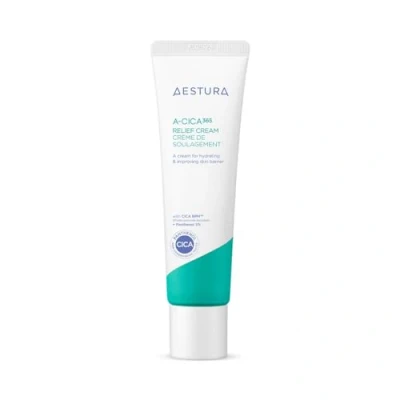 Abbildung von AESTURA A CICA 365 RELIEF CREAM Gesichtcreme für 48 Stunden Feuchtigkeit, Problemhaut und alle Hauttypen, Beruhigende Pflege Creme, ohne Duftstoffe, 60ml