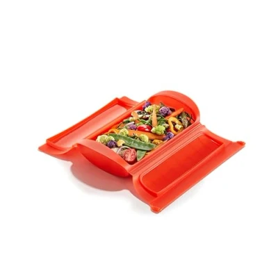 Abbildung von Lékué Dampfbox, 1 2 Personen, rot, 3400600R10U004