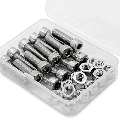 Abbildung von M8*30mm 15 Stück Innensechskantschraube und Mutter Kombinationsbox 18 8 Edelstahl Zylinderschrauben mit Innensechskant