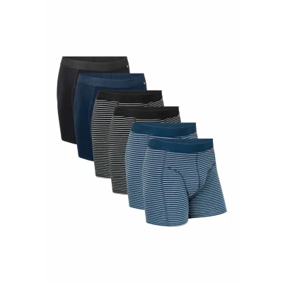 Abbildung von Danish Endurance 6PACK Panties, Herren, Größe: Medium, black stripe navy