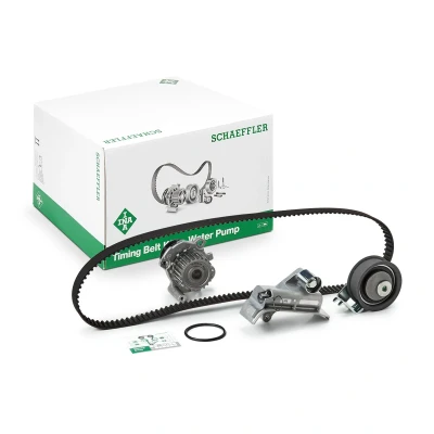 Abbildung von INA 530 0345 30 Wasserpumpe + Zahnriemensatz mit Wasserpumpe, Anbaumaterial VOLKSWAGEN: Golf 4, 4 Variant, Sharan I, SKODA: Octavia 1 Combi