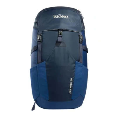 Abbildung von Tatonka Wanderrucksack Hike Pack 32l mit Rückenbelüftung und Regenschutz Leichter, bequemer Rucksack zum Wandern für 32 Liter Volumen PFC frei (navy/darker blue)