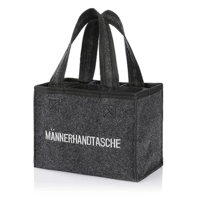 Abbildung von Nordstern Männerhandtasche aus Filz mit 6 Fächern 24 x 15 cm