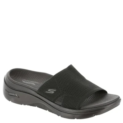 Abbildung von Skechers GO WALK ARCH FIT Hausschuh black, Damen, Größe: 40, Black Schuhe