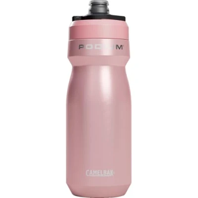 Abbildung von CAMELBAK Podium Steel isolierte Edelstahl Wasserflasche 530 ml für Radsport Fitness konzipiert Fahrradkäfig langlebig und auslaufsicher kühl halten, Blütenblatt