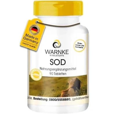 Abbildung von SOD 2000 F.I.P. Superoxid Dismutase 90 Tabletten Warnke Vitalstoffe Deutsche Apothekenqualität