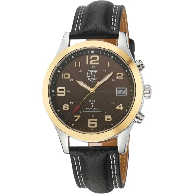 Abbildung von ETT Funkuhr »Gobi, EGS 11487 22L«, Armbanduhr, Herrenuhr, Datum, Solar