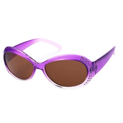 Abbildung von Kiddus Polarisierte Sonnenbrille für Kinder und Jugendliche UV 400 Schutz Stilvolle Verspiegelte Gläser Ab 5 Jahren Empfohlen. Rosa mit Glitzer