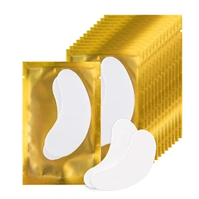 Abbildung von 100 Paare Augenpads Wimpernpads für Wimpernverlängerung Wimpernlifting Wimpern Färben Augen Patches Pad (Gold)