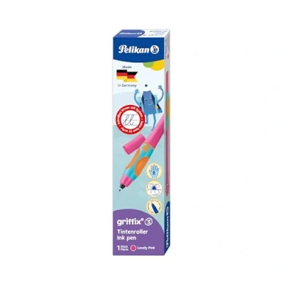 Abbildung von Pelikan 820424 griffix Tintenschreiber für Rechtshänder, LovelyPink, 1 Stück in Faltschachtel