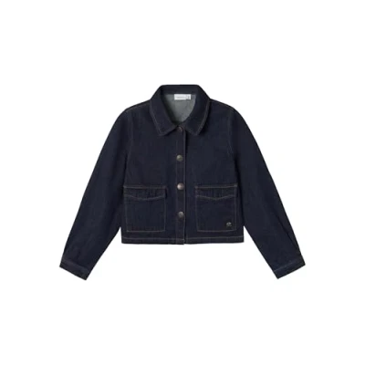 Abbildung von Name it Nkfnora Jeansjacke für Kinder, Größe: 128, Dark blue denim