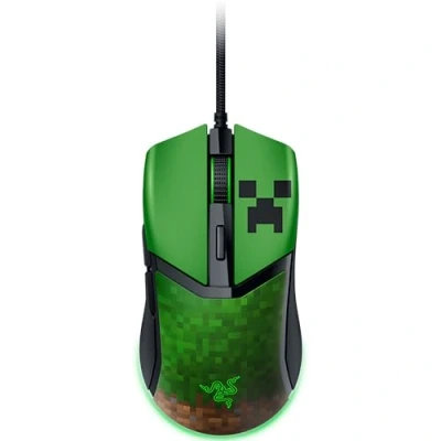 Abbildung von Razer Cobra Minecraft Edition Leichte kabelgebundene Gaming Maus 8500 DPI Sensor (58g, optische Mausschalter 3th Gen, Chroma Beleuchtung mit Gradient Underglow, Speedflex Kabel)