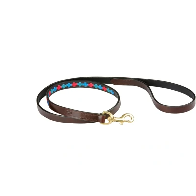 Abbildung von Weatherbeeta Hundeleine Polo Leder Beaufort Brown/Emerald/Rosa/Blau M