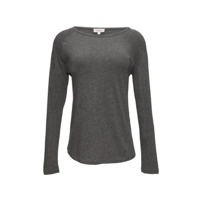 Abbildung von s.Oliver Damen 2154334 T Shirt Langarm, Grau/Schwarz 9730, 34