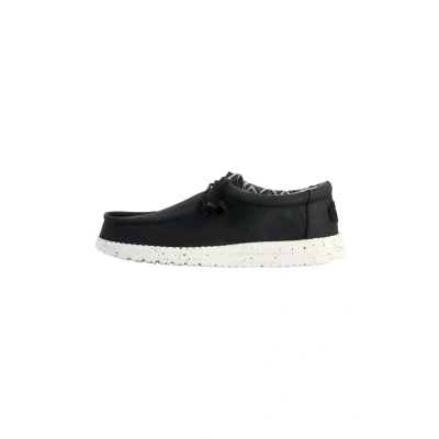 Abbildung von Hey Dude Wally Sportlicher Schnürer, Herren, Größe: 42, Noir blanc Schuhe
