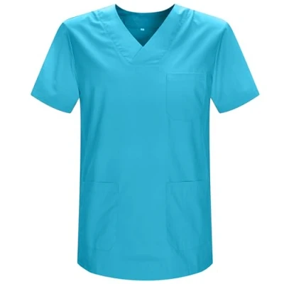 Abbildung von MISEMIYA Unisex Mz 817 Medical Scrubs Top, Cyan, 5XL