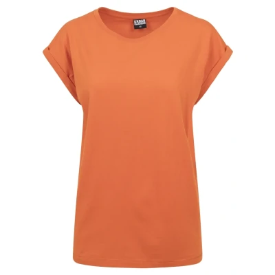 Abbildung von Urban Classics Extended Shoulder Tshirt basic, Damen, Größe: 3XL, Rustorange