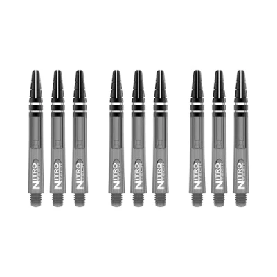 Abbildung von RED DRAGON Nitrotech Mittlere Schäfte Schwarze Tönung 3 Sets pro Packung (9 Wellen in total)