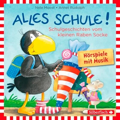 Abbildung von Alles Schule!: vorbereitet!, aufgeweckt!, eingeschult!, aus und vorbei!, zusammen! (Der kleine Rabe Socke): 1 CD