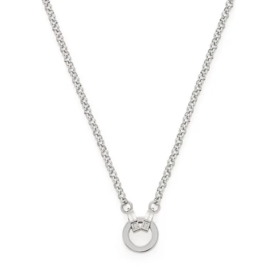 Abbildung von JEWELS BY LEONARDO Halskette Clip &amp; Mix Paola Erbs Kette aus silberfarbenem Edelstahl klassische Basic mit Ring zum Einhängen von Charms 70 cm Länge Geschenk Damen Schmuck 022148