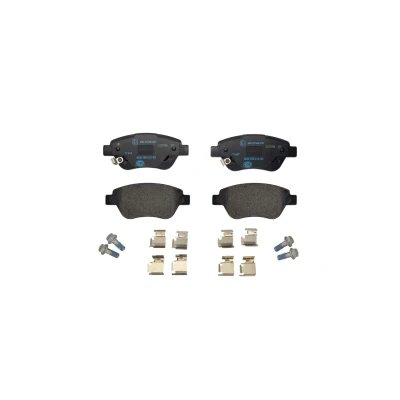 Abbildung von HELLA 8DB 355 012 831 Bremsbelagsatz mit akustischer Verschleißwarnung Bremssattelschrauben Zubehör OPEL: Corsa D Hatchback, Adam