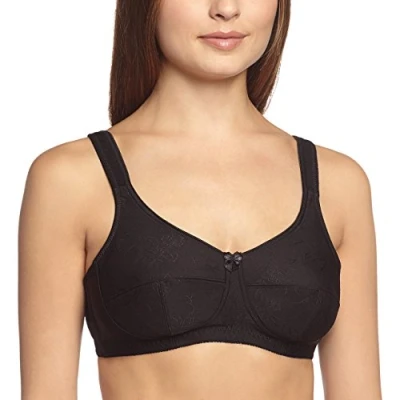 Abbildung von Sassa Damen Soft BH Jaqcuard, Einfarbig, Gr. 115C, Schwarz (Schwarz 00500)