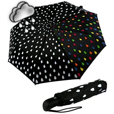 Abbildung von iX brella first class Automatik Wetprint Farbwechsel bei Nässe Raindrops