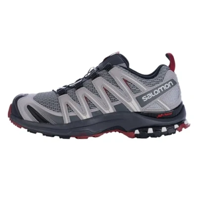 Abbildung von Salomon XA Pro 3D Herren Trailrunning und Wanderschuhe, Outdoor bereit, Grip, Dauerhafter Schutz, Monument, 47 1/3