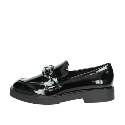 Abbildung von MARCO TOZZI Damen Loafer ohne Absatz mit Schnalle Elegant, Schwarz (Black Patent), 37 EU