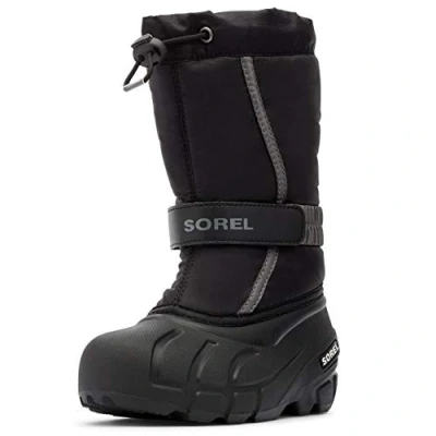 Abbildung von Sorel KIDS FLURRY Schneestiefel für Unisex Baby, Schwarz (Black x City Grey) Children, 28 EU
