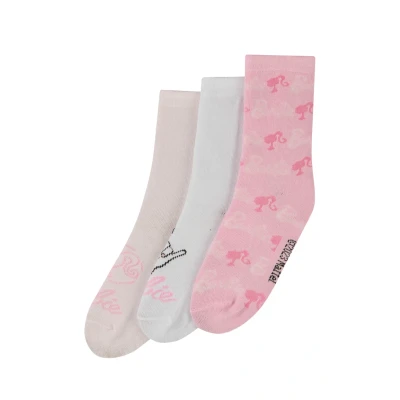 Abbildung von Barbie SET OF 3 Socken für Kinder, Größe: 31 34, Mehrfarbig