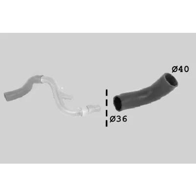 Abbildung von SASIC 3336067 Ladeluftschlauch FORD: Focus 2, 2 Kombi, C Max