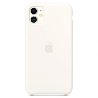 Abbildung von Apple iPhone 11 Hülle Silikon Original Soft Case/Backcover Handyhülle Weiß
