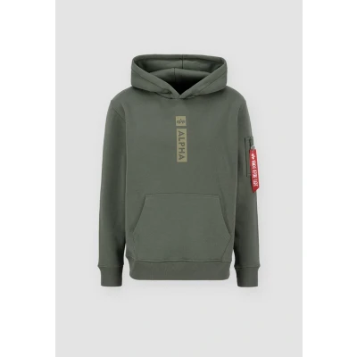 Abbildung von Alpha Industries Kapuzenpullover, Herren, Größe: Medium, Dark olive