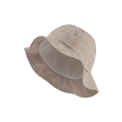 Abbildung von Sterntaler Babyhut Gräser für Mädchen Sonnenhut aus Bio Baumwolle mit UV Schutz 30 Schirmmütze floralem Aufdruck, gefüttert strukturiertem Baumwollstoff beige, 49