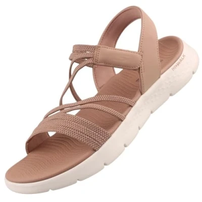 Abbildung von Skechers Go Walk Flex Sandal Emma Damen Sandalen Tan EU 41